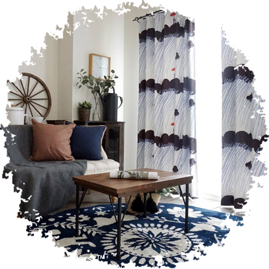 北欧 ムーミンのラグ