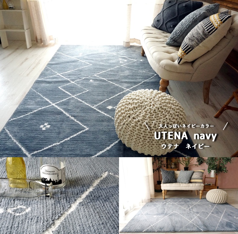 制菌・抗ウイルス・遊び毛防止・防ダニ・ウォッシャブル機能がついた高機能ラグ