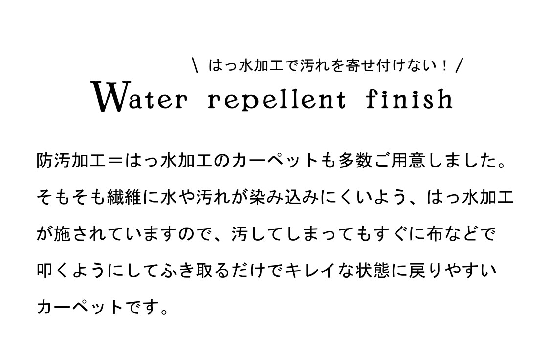 ペットの汚れ対策カーペット