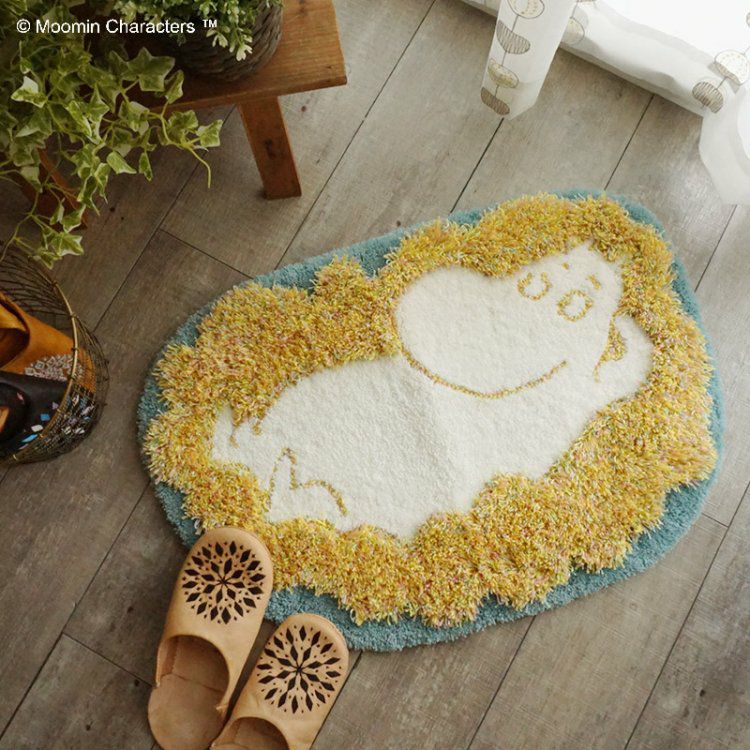 【在庫処分】丸眞 玄関マット MOOMIN ムーミン H60×W100cm 灯り ムーミン 玄関マット 45x60cm 北欧 MOOMIN 日本製 洗える おしゃれ