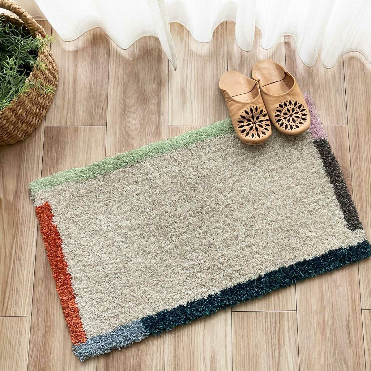 北欧テイスト玄関マット45×75cm 【北欧VINTAGE】＜ruutie - ルーティー