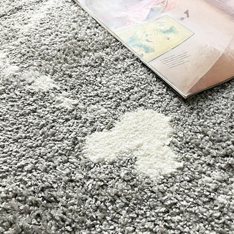 DISNEY】幾何学模様がおしゃれなラグ＜MICKEY Line Rug - ミッキー