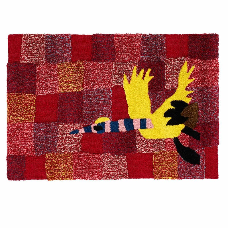 鶴 マット レッド